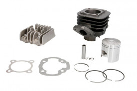 Set motor , cilindru , piston, segmenti, chiulasa si set garnituri 2T , capacitate 80cc compatibil cu MBK CW, EW; YAMAHA BW, BW S 50 1990-2016 - Img 2