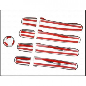 Set ornamente cromate manere portiere compatibile FORD CUSTOM 2012-> - Img 4