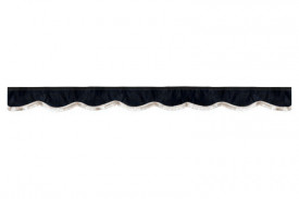 Set perdele cabina camion, universal compatibil cu MAN, culoare negru - Img 2
