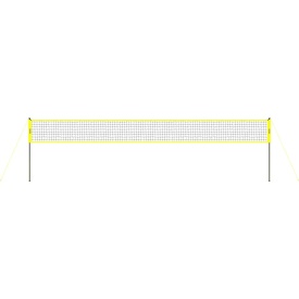 Set profesional de volei cu fileu, pentru exterior, 81 cm x 91 cm, stalpi din otel cu inaltime reglabila, cu minge de volei din PVC, pompa, geanta de transport, plasa de volei rezistenta pentru curte, plaja, gazon - Img 10