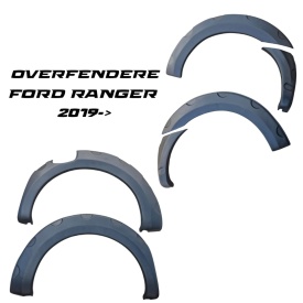 Set protectii aripa overfendere, compatibil FORD RANGER 2019->, plastic ABS - Img 3