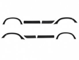 Set protectii aripa si usi overfendere, compatibil Dacia Duster 2018->, plastic ABS - Img 2