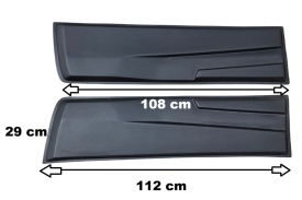 Set Protectii laterale pentru usi compatibile Mitsubishi L200 2015-2020, 2020->, plastic ABS - Img 2