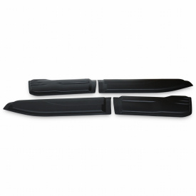 Set Protectii laterale pentru usi compatibile Nissan Navara NP300 2016->, plastic ABS - Img 2