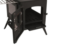 Soba pentru camping, cort Robens Hunter Stove, cu suprafata de gatit si burlan - Img 4