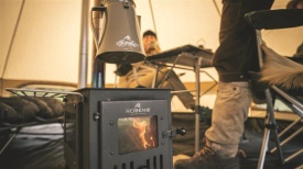 Soba pentru camping, cort Robens Hunter Stove, cu suprafata de gatit si burlan - Img 13