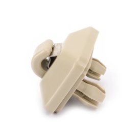 Suport clips parasolar compatibil Audi A1 2011-2018, A3 2004-2012, A4 2001-2008, A5 2008-2017, Q2 2016-2026, Q3 2012-2018, Q5 2009-2017, TT 2007-2014, culoare bej, partea de montare stanga sau dreapta - Img 3