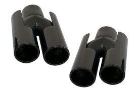 Tobe Ornamente compatibil cu sistemul de evacuare BMW BMW E60 E90 E92 E93 F10 F30 M3 M5 M6 ACS Look Negru Lucios