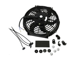 Ventilator electric universal pentru radiator, diametru 25 cm, 12V, 80W, ABS și otel, silentios
