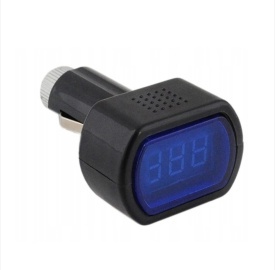 Voltmetru auto, 12-24V, monitorizare voltaj baterie, culoare negru digiti culoare rosu - Img 4
