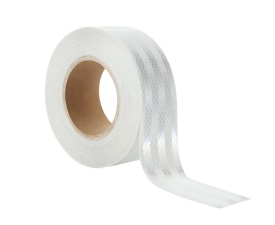 Banda auto reflectorizanta tip fagure, culoare alba, latime 5cm x 1m, omologata UE