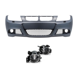 Bara Fata compatibil cu BMW Seria 3 E90 E91 2004-2008, cu proiectoare de ceata incluse