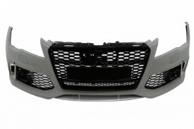 Bara Fata cu Grila Centrala compatibil cu Audi A7 4G 2010-2014 RS7 Design - Img 3