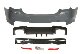 Bara Spate compatibil cu BMW Seria 5 F10 2011-2017 pachet M, cu difuzor cu evacuari duble stanga dreapata