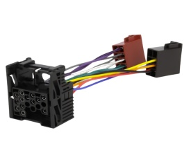 Cablu adaptor conector radio ISO, ZRS-64, pentru modelele BMW, Land Rover si Rover mai vechi, mufa cu 17 pini