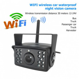 Camera auto WI-FI rezolutie HD pentru marsarier / frontala cu Nightvision 12-24V WIFI - Img 2