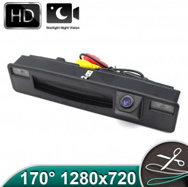 Camera marsarier HD, unghi 170 grade cu StarLight Night Vision FORD FOCUS MK3, FIESTA pe manerul de la hayon