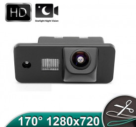 Camera marsarier HD, unghi 170 grade cu StarLight Night Vision pentru Audi A3, A4, A6, Q7