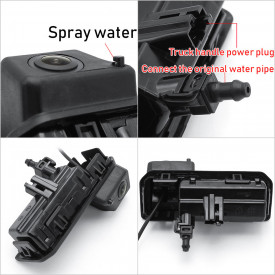 Camera marsarier HD, unghi 170 grade cu StarLight Night Vision pentru Audi Q2, Q3, Q5, A5 - Img 2