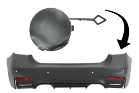 Capac Carlig Remorcare compatibil cu BMW Seria 3 F30 2011-2019 doar Bara Spate EVO Design - Img 1