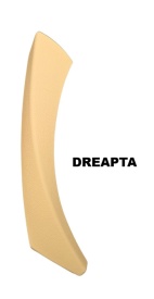 Capac maner plastic interior dreapta fata/spate compatibil BMW seria 3 E90 2004-2012, culoare bej