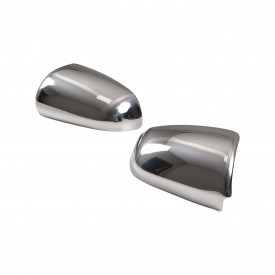Capace cromate de oglinda compatibil AUDI A4 B6 B7 2001-2008, A6 C6 2004-2008, A3 8P 2003-2008, inox - Img 2