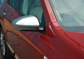 Capace cromate de oglinda compatibil NISSAN QASHQAI 2007-2013, inox - Img 3