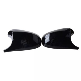 Capace oglinda compatibile cu BMW seria 1 E87 2007-2010, seria 3 E90 E91 2008-2011, E92 E93 2010-2013 Negru lucios M Design, prindere cu clipsuri - Img 2