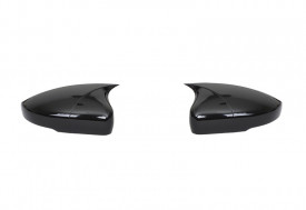 Capace oglinda compatibile cu VW POLO 2009-2017 Negru lucios Batman Style