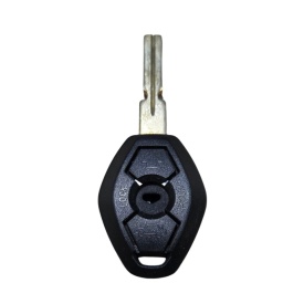 Carcasă cheie romb 3 butoane compatibila BMW E46 E39 X5 lamelă HU92  - Img 2