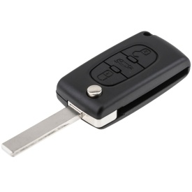 Carcasa cheie tip briceag cu 3 butoane compatibil Peugeot 207, 207CC, 207SW, 307, 307SW, 407, 607, 807, Expert, Partner cu functie deschidere portbagaj versiune HU83 + CE0523
