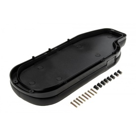 Clapeta capac cotiera cu buton compatibil Toyota GT86 2013-2021, culoare negru, material piele - Img 3