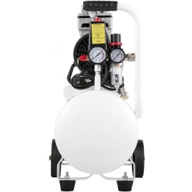 Compresor de aer 25L, portabil, 1 CP, fara ulei, rezervor de otel 750 W, compresor de aer 115 PSI, compresor ultra silentios pentru reparatii la domiciliu, umflarea anvelopelor - Img 12