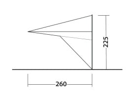 Copertina auto, Prelata umbrire pentru usa laterala, 445x225 cm, Outwell Forecrest Canopy - Img 6
