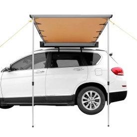 Copertina laterala auto mare de 2 x 2,4 m, retractabila, impermeabila, UV50+ cu geanta de depozitare, inaltime reglabila, potrivita pentru camion, SUV, autoutilitare, rulote - Img 9