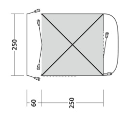 Cort auto pentru usa culisanta laterala, Outwell Vehicle Awning Pine Hills - Img 11