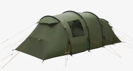 Cort camping tip tunel Easy Camp Tent Leka Twin 6, 610x240x195 cm, pentru 6 persoane