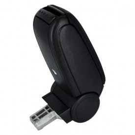 Cotiera auto Renault Clio IV 2012-2019, negru, imitatie de piele - Img 3