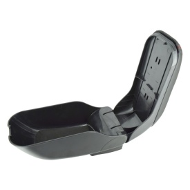 Cotiera auto universala neagra si cusatura rosie, Produs Resigilat! - Img 6