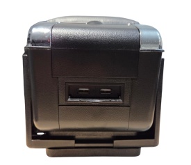 Cotiera universala Premium Luxury, cu inaltime ajustabila, interior capitonat si iluminat, porturi USB si suport pahar, piele ecologica - Img 8