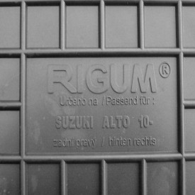 Covorase auto cauciuc Suzuki Alto 2009-2014, RIGUM - Img 2