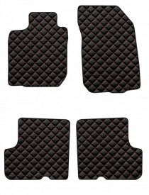 Covorase auto, mochete auto piele ecologica compatibile DACIA Duster I 2010-2017, culoare negru cusatura rosie