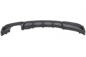 Difuzor Bara Spate Carbon Evacuare Stanga compatibil cu BMW Seria 3 F30 F31 2011-2018 M Performance Design, negru mat