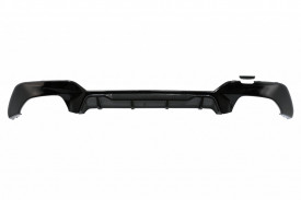 Difuzor Bara Spate compatibil cu BMW 3 Series G20 G28 Sedan G21 Touring 2019-> M340i M Look Negru cu Inserie Carbon - Img 2