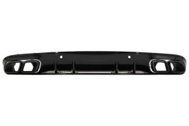 Difuzor Bara Spate compatibil cu MERCEDES C-Class C205 A205 Coupe Cabriolet 2014-2019 Facelift C63S Design Negru - Img 8