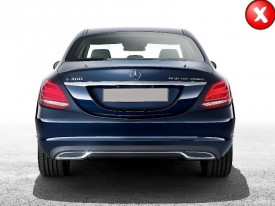 Difuzor Bara Spate compatibil cu MERCEDES C-Class W205 2014-2020 C63 Design doar pentru Sport Package Negru - Img 6