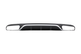 Difuzor Bara Spate compatibil cu Mercedes E-Class W213 Standard 2016-2019 E63 Design Crom - Img 1