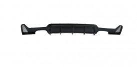 Difuzor Bara Spate Cu Evacuare Dubla compatibil cu BMW Seria 4 F32 F33 F36 2013-2019 Negru Lucios - Img 2