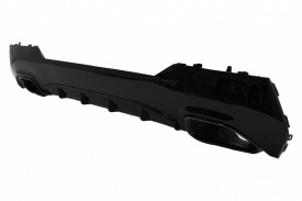 Difuzor Bara Spate cu Ornamente Evacuare Negre compatibil cu BMW 4 Series G22 G23 M Sport 2020-> M440i Design - Img 4