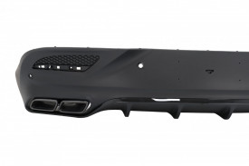 Difuzor Bara Spate cu Ornamente Evacuari Crom compatibil cu Mercedes GLE Coupe C292 Sport Line 2015-2019 GLE63 Design - Img 4